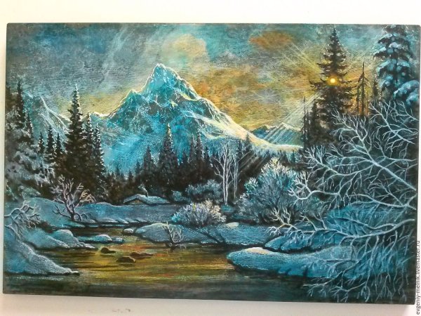 Декоративный пейзаж зима