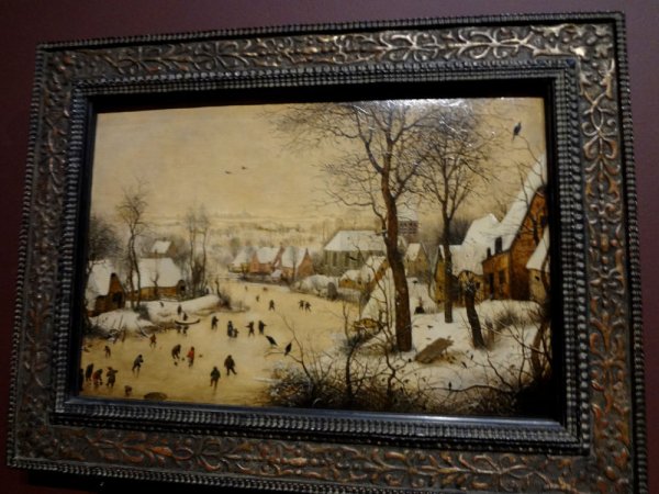 Питер брейгель старший. "Пейзаж с конькобежцами и ловушкой для птиц"