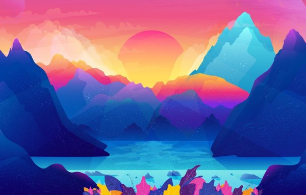 Абстрактный пейзаж