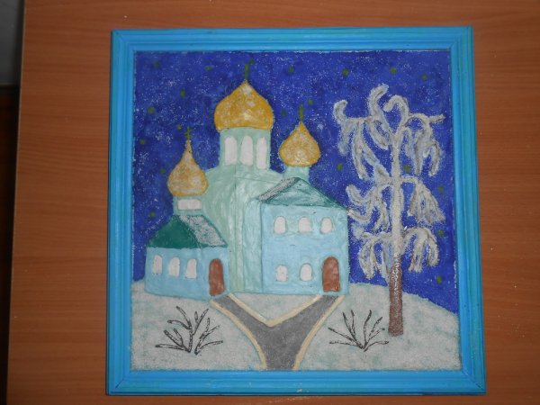 Пластилинография зимние узоры