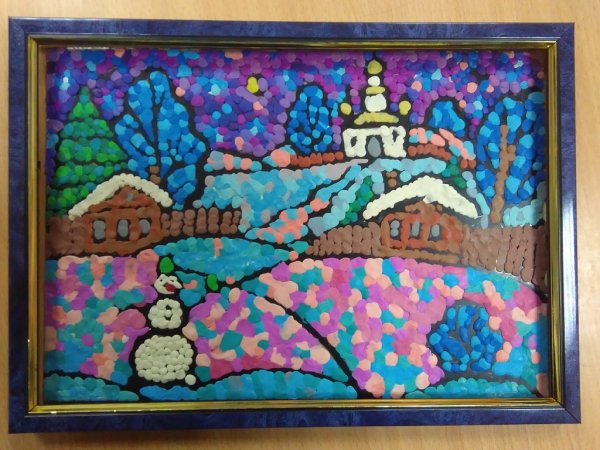 Пейзаж пластилином