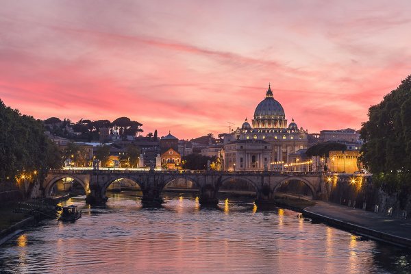 Тибр вид на собор