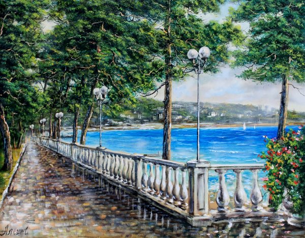 Живопись набережная Геленджика