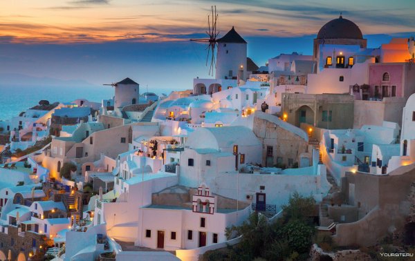 Греция улочки Санторини