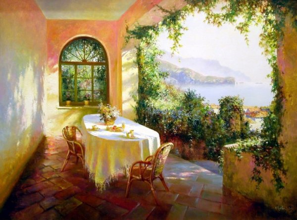 Средиземноморский пейзаж Обуховский Юрий