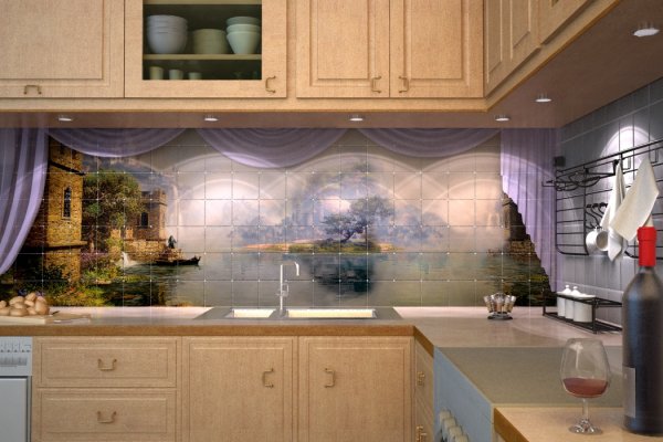 Фотоплитка для кухни