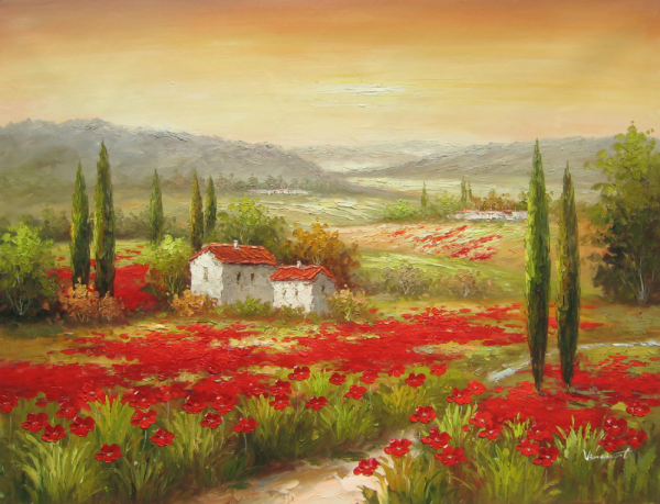 Пейзажи Тосканы живопись