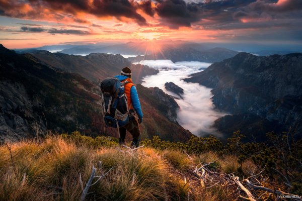 Человек в горах