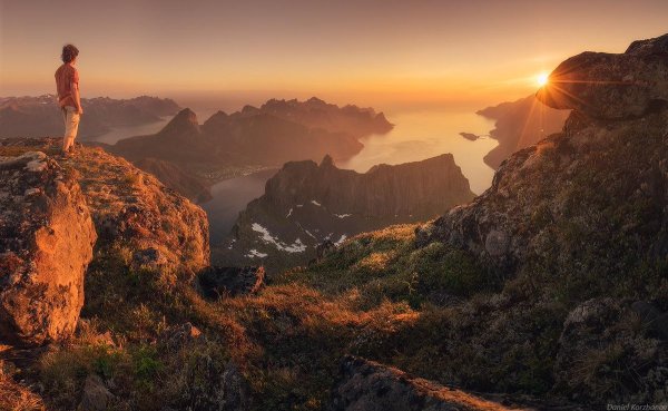 Фотограф на закате