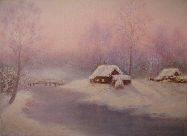 Саврасов деревня зимой