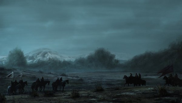 Поле боя в лесу