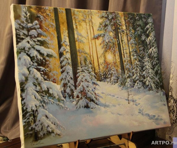 Зимний пейзаж с поталью