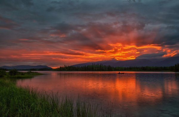Пейзаж закат