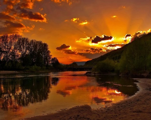 Красивый закат