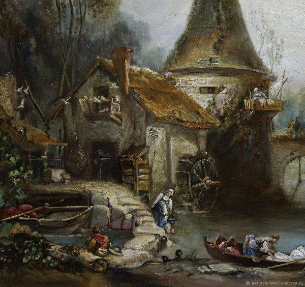 Франсуа Буше "пейзаж в окрестростях Бове"