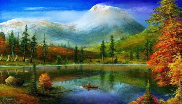 Андре Косслик осенний пейзаж