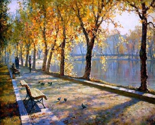 Художник Юрий Обуховский Золотая осень