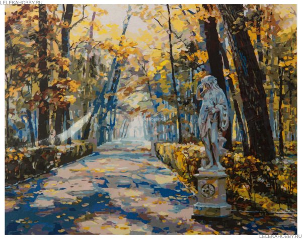 Исаак Бродский аллея летнего сада осенью