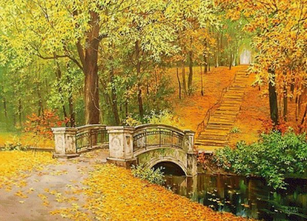 Олег Щербаков художник осень