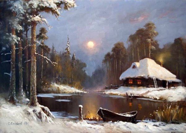 Зимний пейзаж Александр Леднев