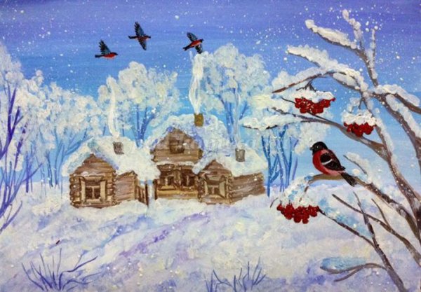 Рисование на тему новый год