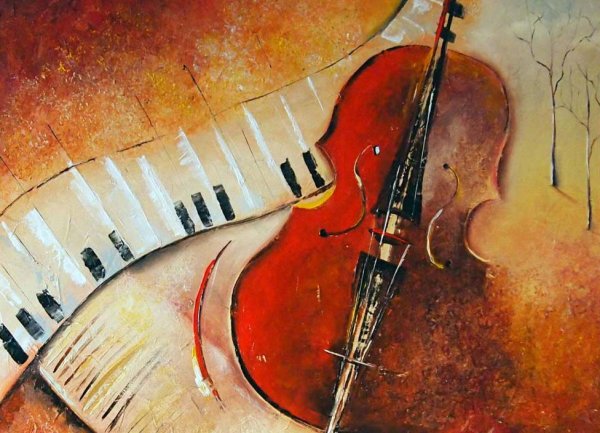 Картины с музыкальными инструментами