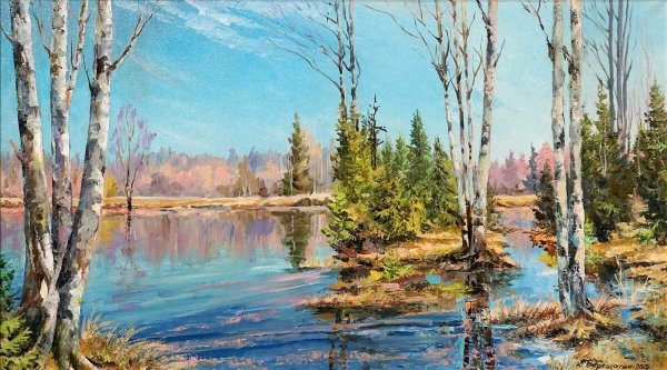 Весенний пейзаж живопись