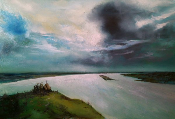 ИИ Левитан над вечным покоем