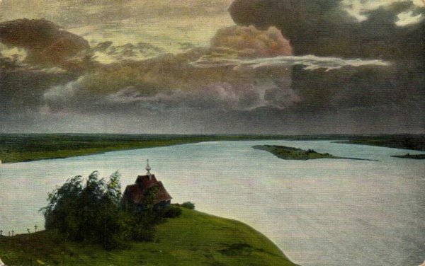 Над вечным покоем картина Левитана