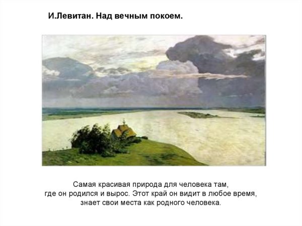 Исаак Ильич Левитан над вечным покоем