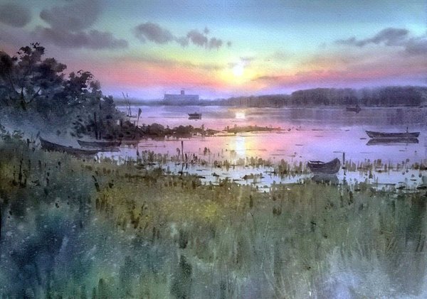 Илья Горгоц акварели