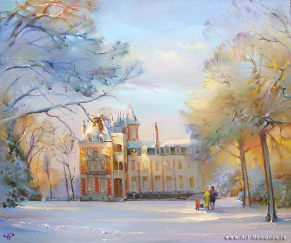 Роберт Генри картина снег в Нью-Йорке