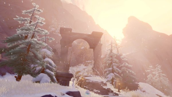 Снежная Геншин локация