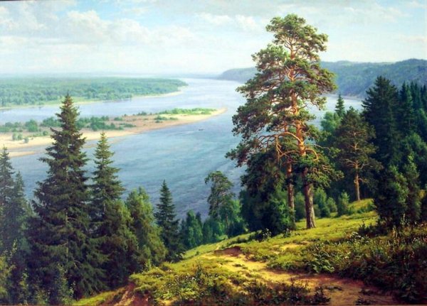 Художник Сергей Басов родные просторы