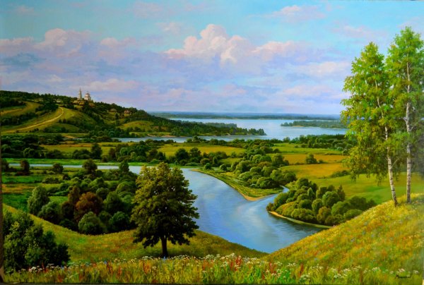 Художник Былич Александр.русские березы