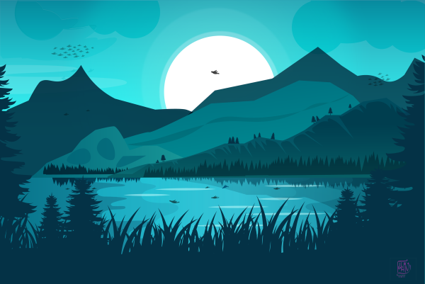 Векторный пейзаж