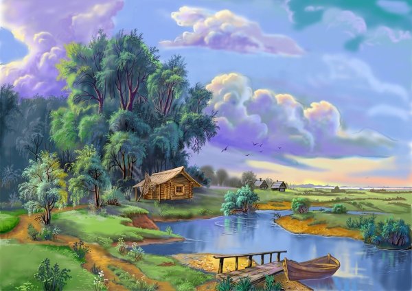 Художник Цыганов Виктор Захарович чарующие пейзажи