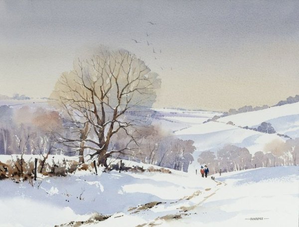 Акварельные пейзажи художника Taoshi hu