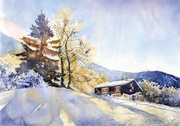 Польский художник Гжегож Врубель (Grzegorz Wrobel). Акварель