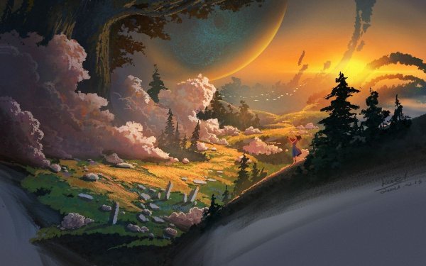 Макото Синкай пейзажи