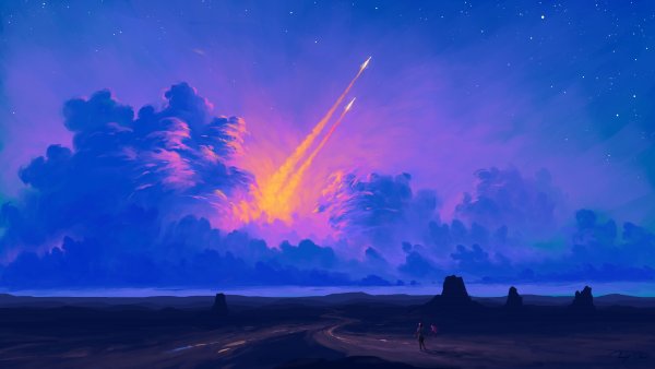 Пейзажи из аниме