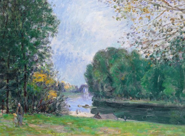 Альфред Сислей Речной пейзаж