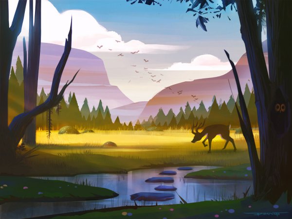 Векторный пейзаж