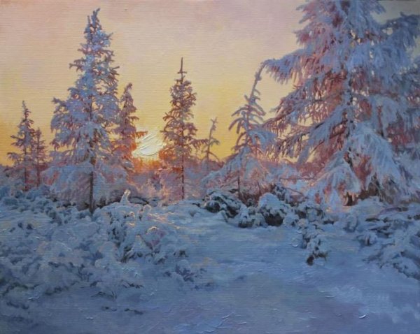 Эдуард Панов художник пейзажи зима