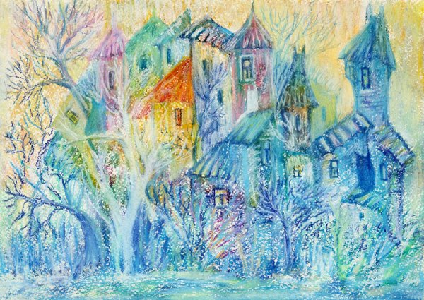 Зима рисунок