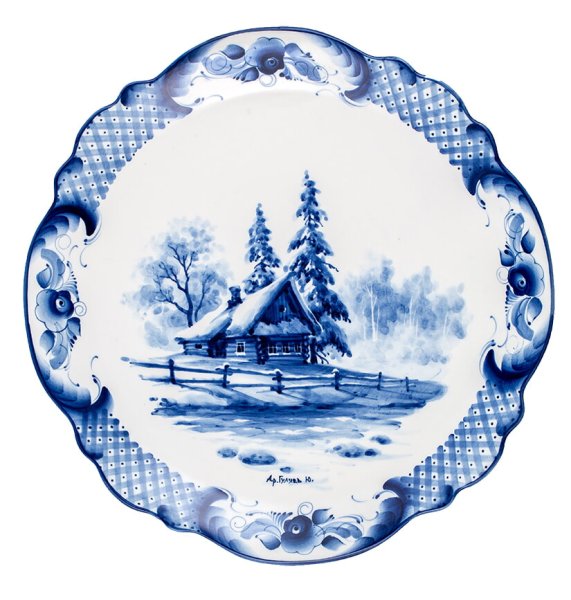 Гжель пейзаж