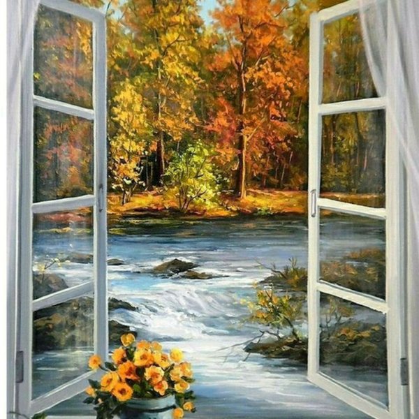 Пейзаж за окном