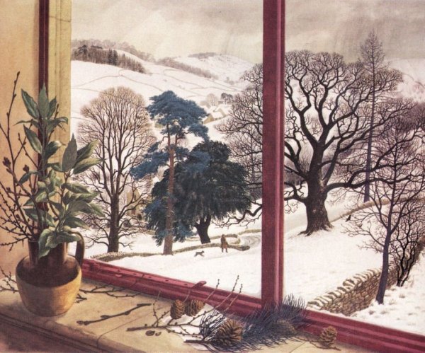 Картина вид из окна