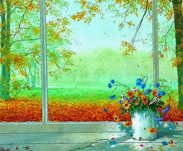 Художник Михаил Горбань осень