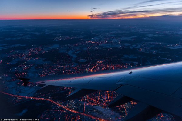 Красивый вид с самолета